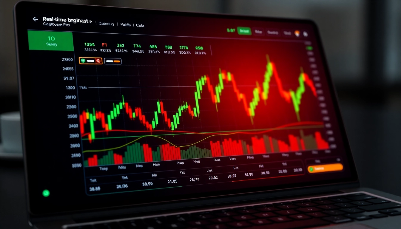 AICoin platform showcasing live crypto market charts with secure trading features and alert notifications for investors.