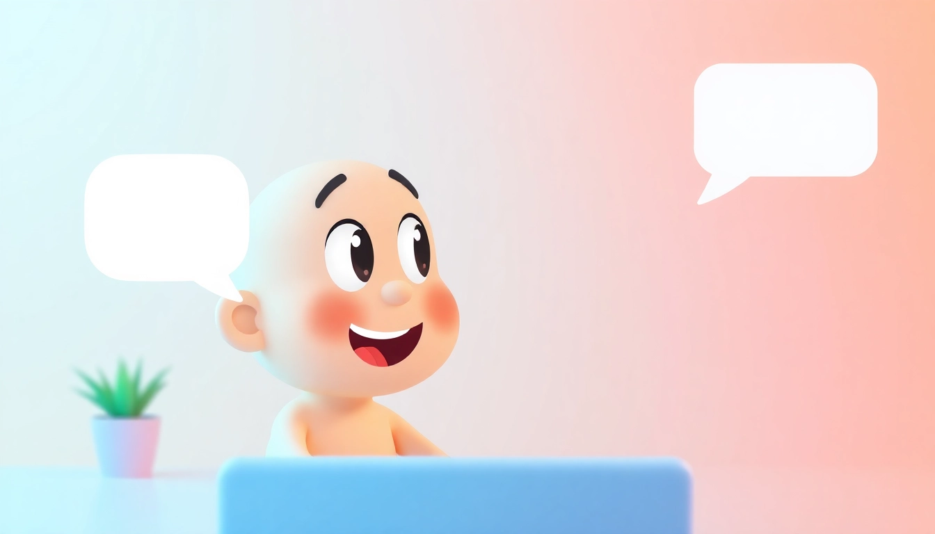 Engage in a realistic Ai girlfriend chat with an empathetic virtual companion in a friendly, inviting setting.