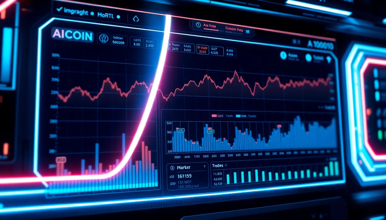 Aicoin financial dashboard showing market trends and data analysis for crypto investors